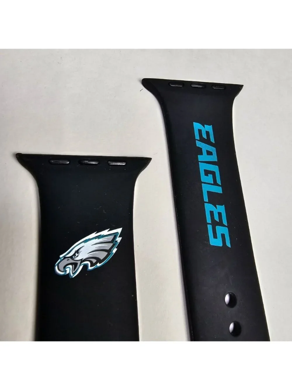 Philadelphia Eagles Apple Watch Silicone Sport Band (42mm/44/46/49) Black